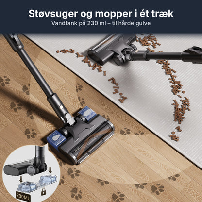 DA – Proscenic P20 støvsuger og mopper i ét træk